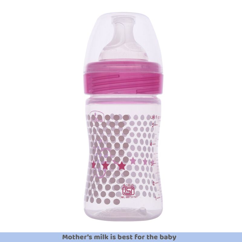 WellBeing Feeding Bottle (150ml, Slow) (Pink) image number null
